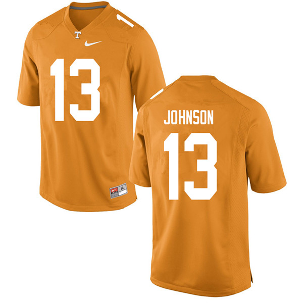Men #13 Deandre Johnson Tennessee Volunteers College Football Jerseys Sale-Orange